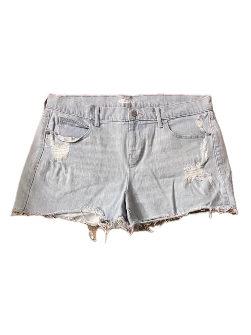 Old Navy Super Light Wash Mid-Rise Cutoff Jean Shorts